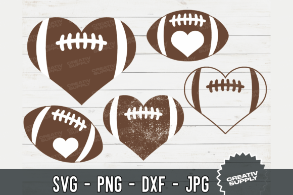 Download Football Heart SVG Football PNG SVG Name - Premium Resources